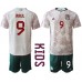 Mexiko Raul Jimenez #9 Replika Babykläder Borta matchkläder barn VM 2022 Korta ärmar (+ Korta byxor)